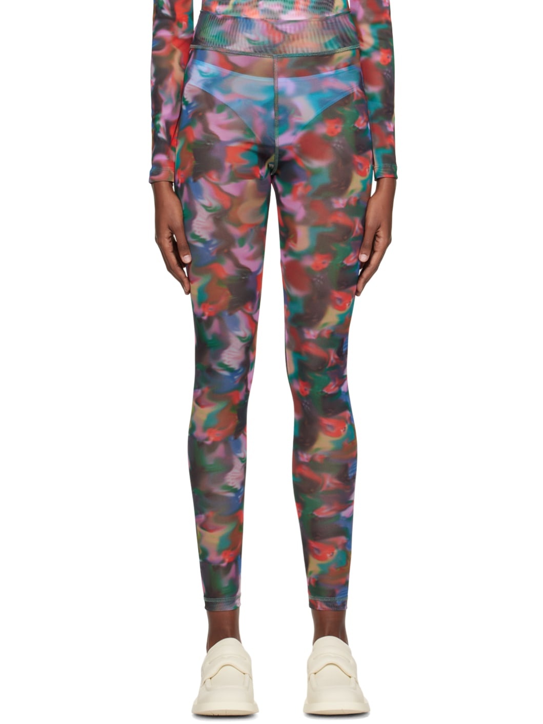 Multicolor Print Leggings - 1