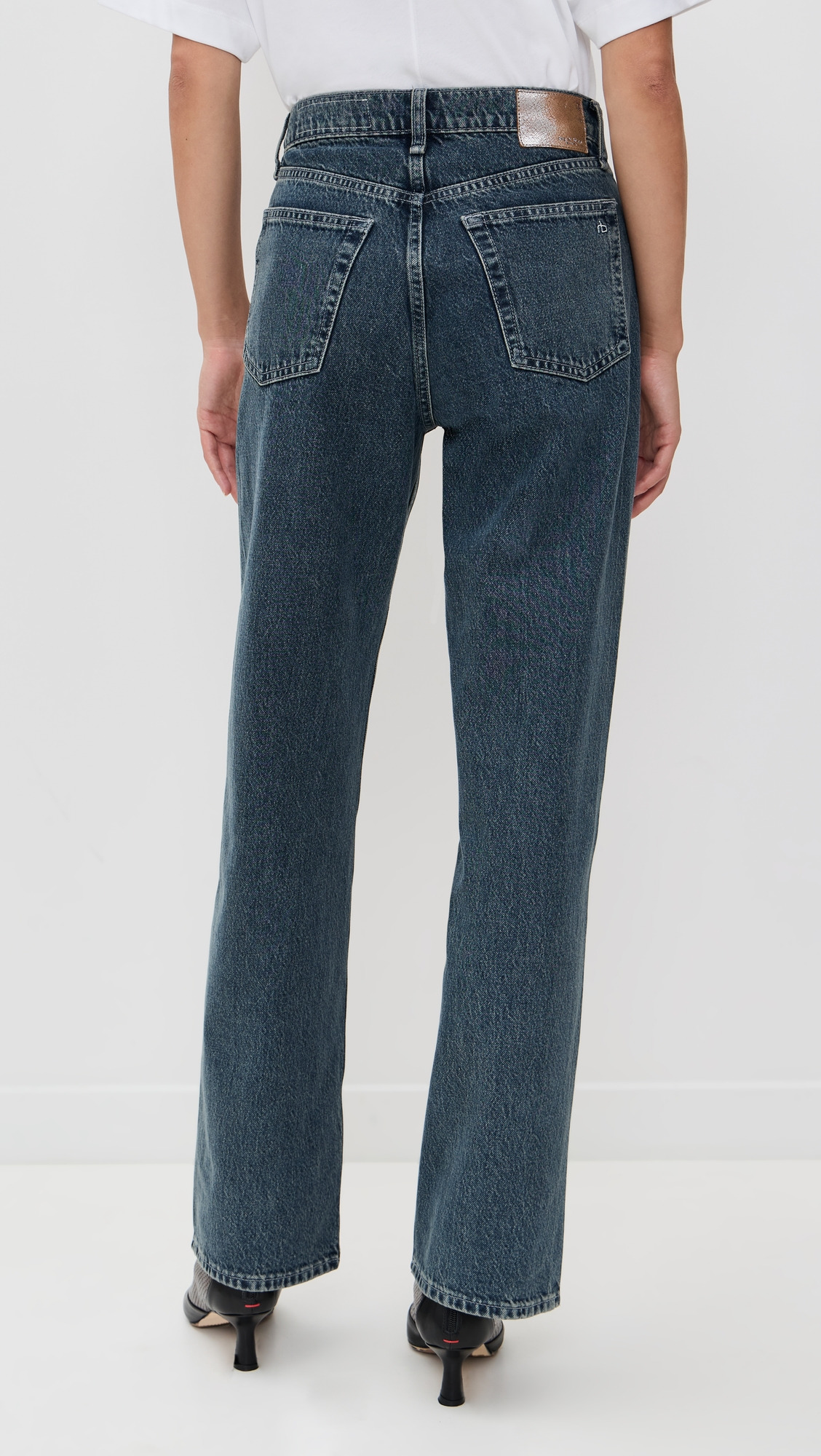 Shea High Rise Full Relaxed Straight Jeans - 3