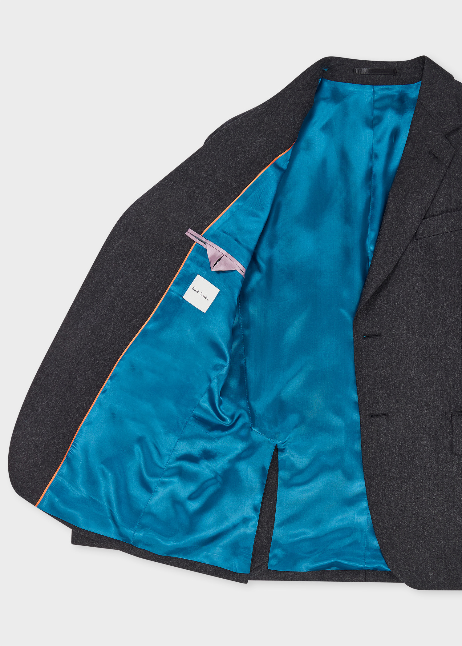 Tailored-Fit Charcoal Overdyed Wool-Cashmere Flannel Blazer - 4