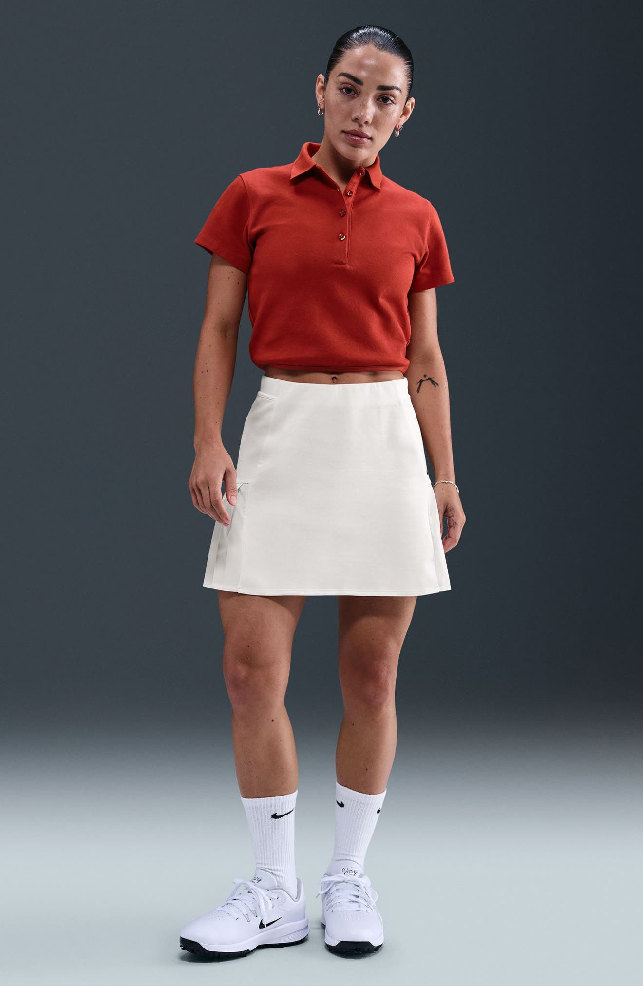 Nike Pleated Dri-FIT Golf Skirt in Sail/black at Nordstrom - 8