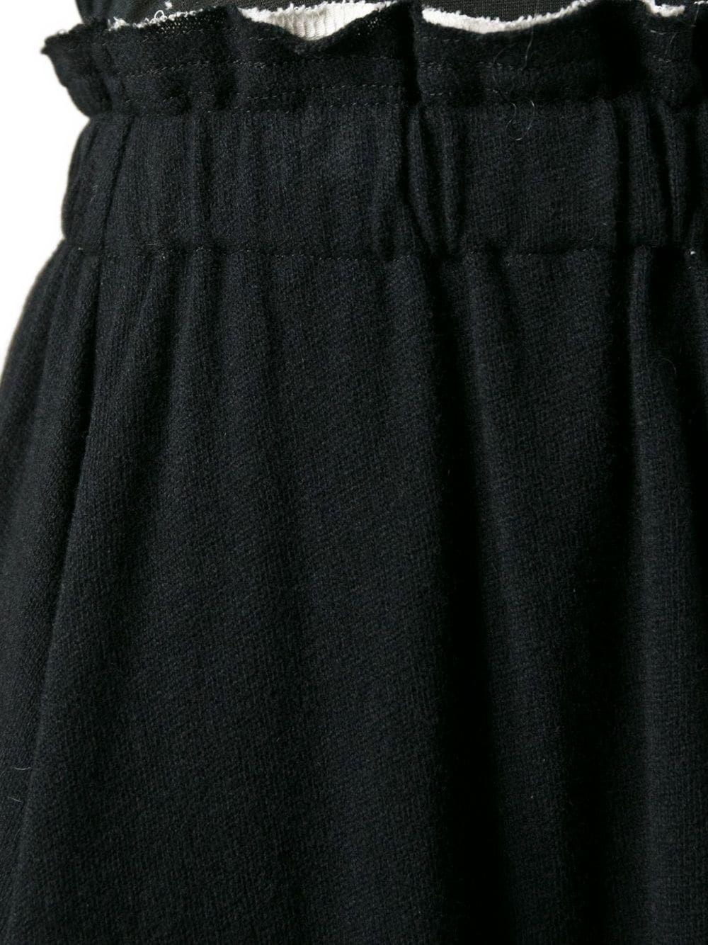 elasticated waistband asymmetric skirt - 5