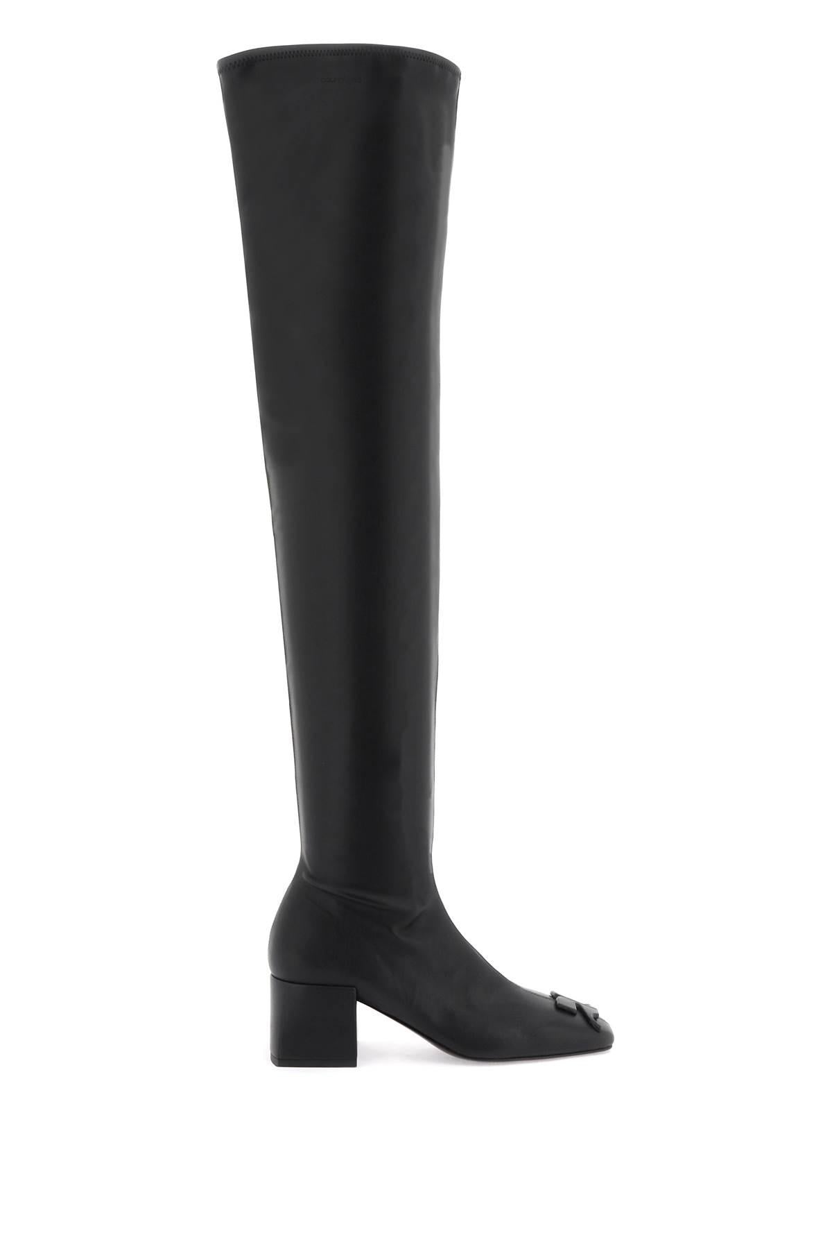 FAUX LEATHER HIGH BOOTS - 1