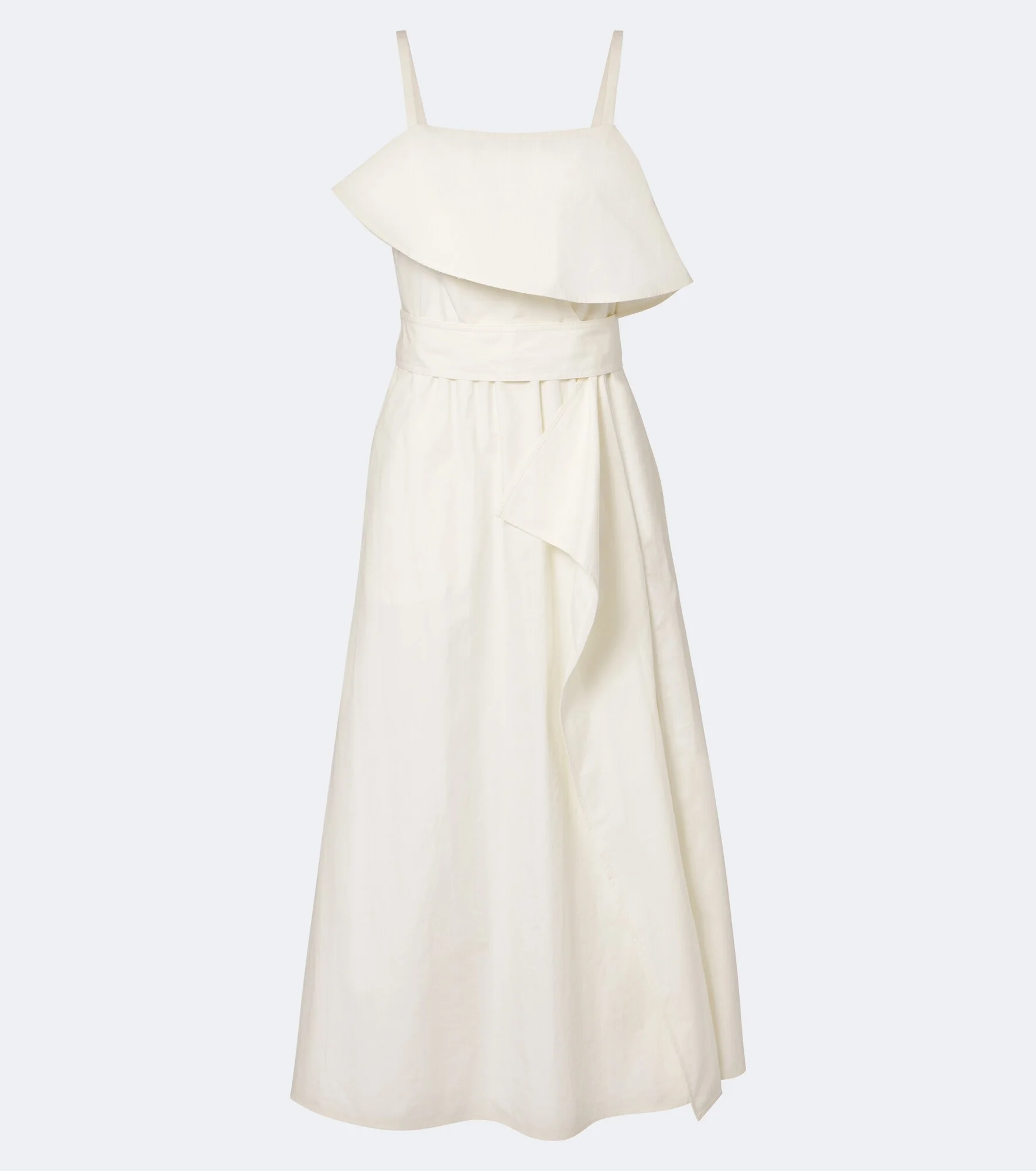 Reign ruffled cotton-blend midi dress - 1