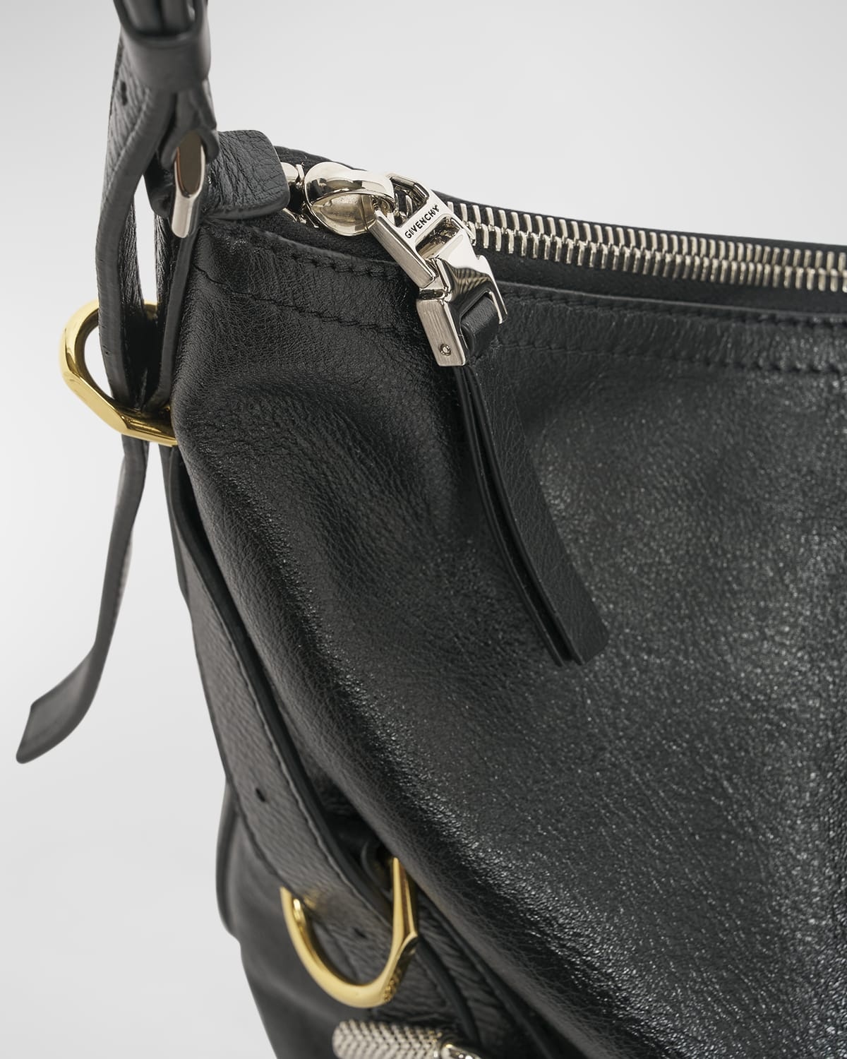 Voyou Small Crossbody Bag in Tumbled Leather - 4