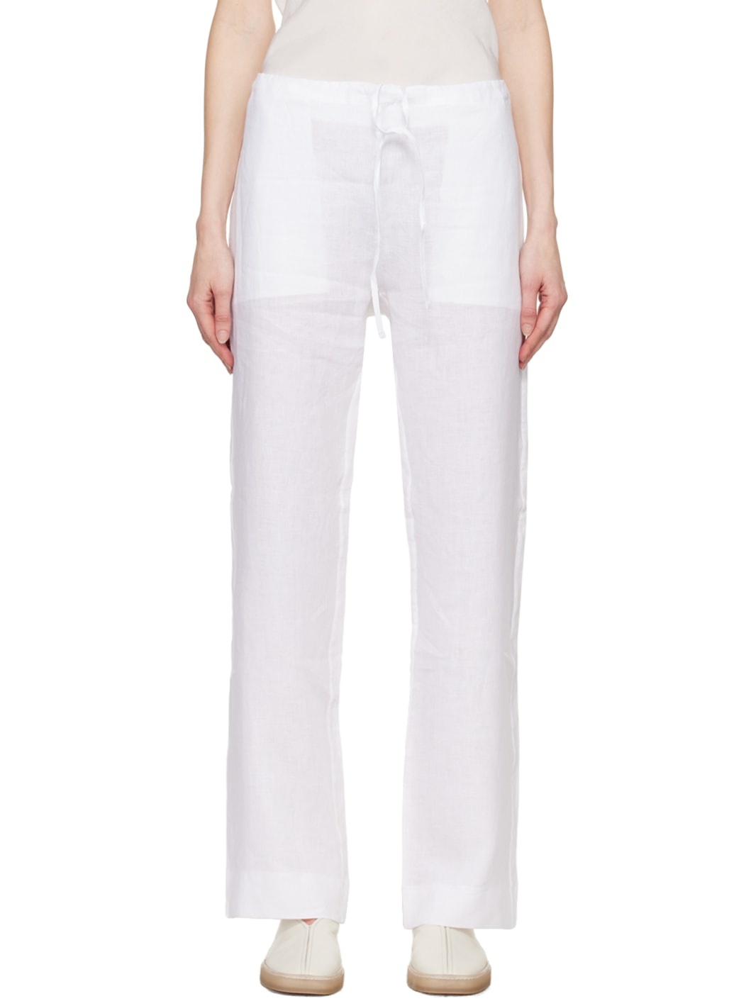 White No.198 Trousers - 1