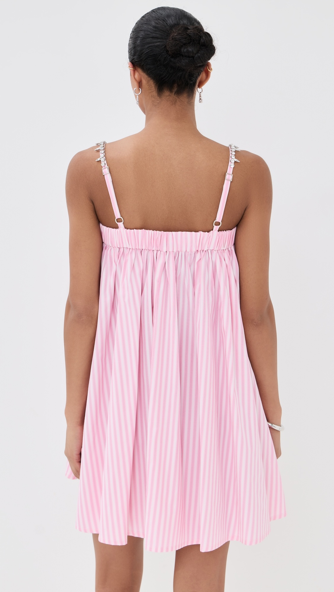 Crystal Grommet Poplin Mini Dress - 2