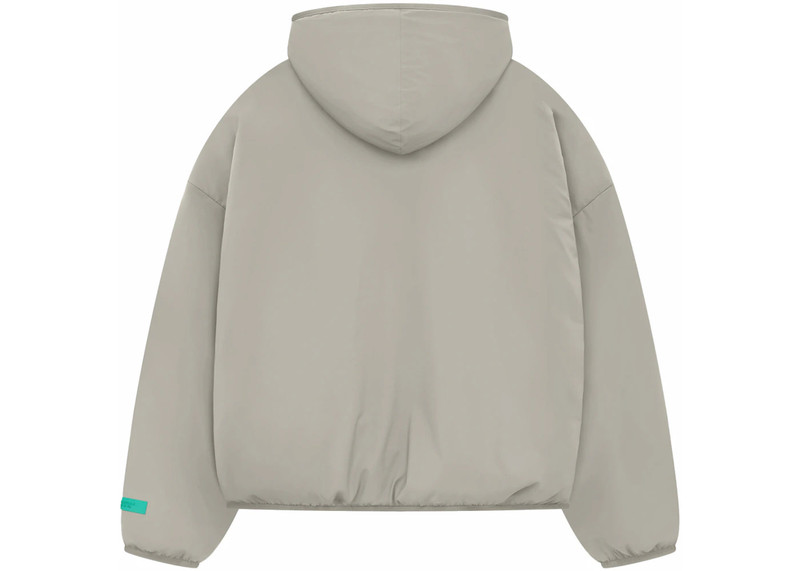 ESSENTIALS Fear of God Essentials Nylon Filled Halfzip Hoodie Seal outlook