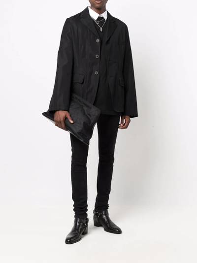 Ann Demeulemeester single-breasted tailored blazer outlook