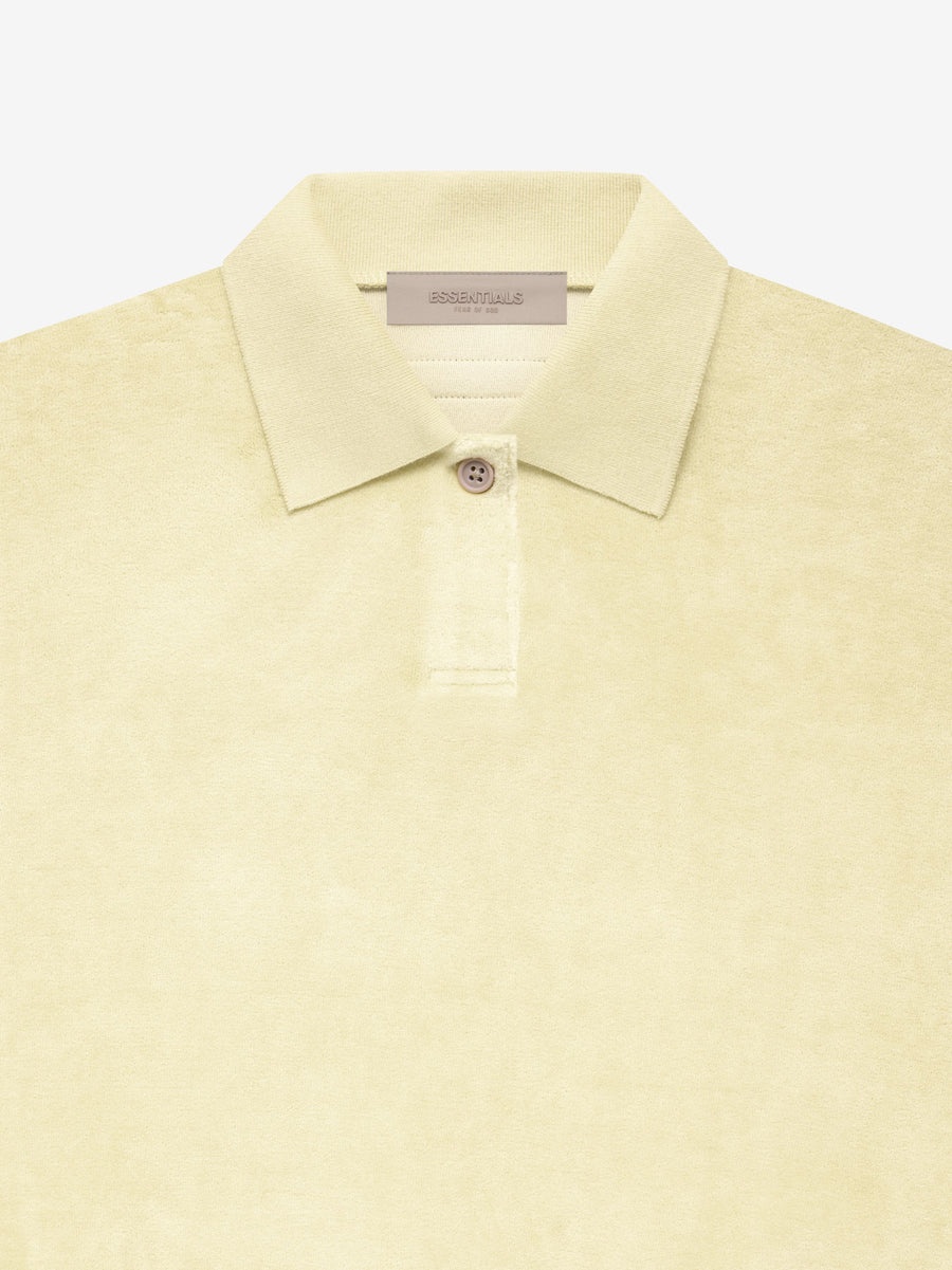 Womens Velour LS Polo - 3
