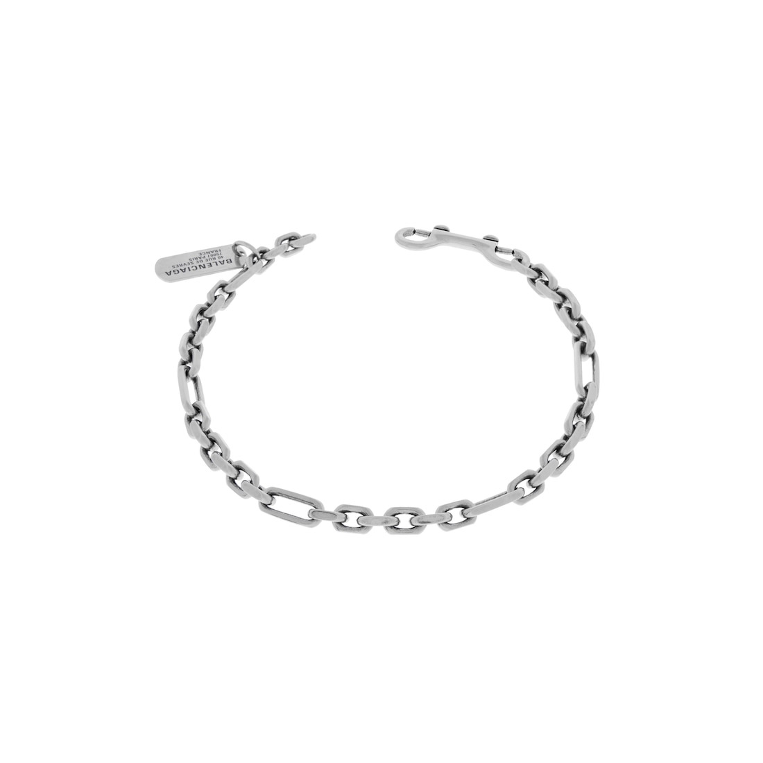 Women's Tags Carabiner Necklace  in Antique Silver - 2
