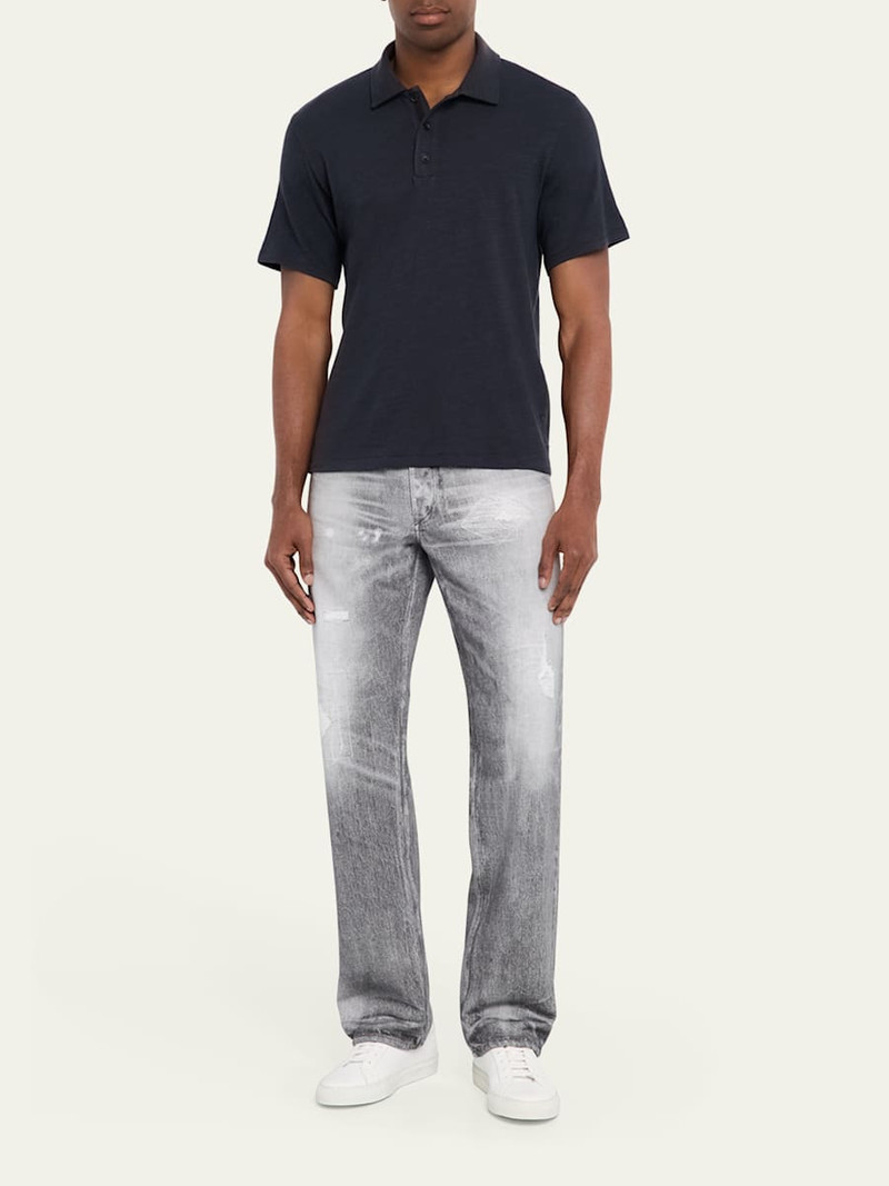 rag & bone Men's Classic Flame Polo Shirt outlook