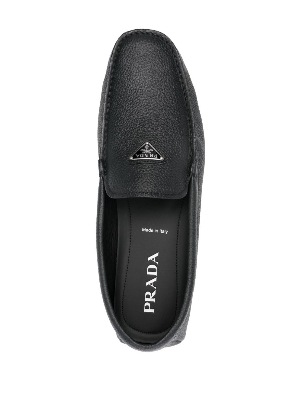 triangle logo loafers - 4