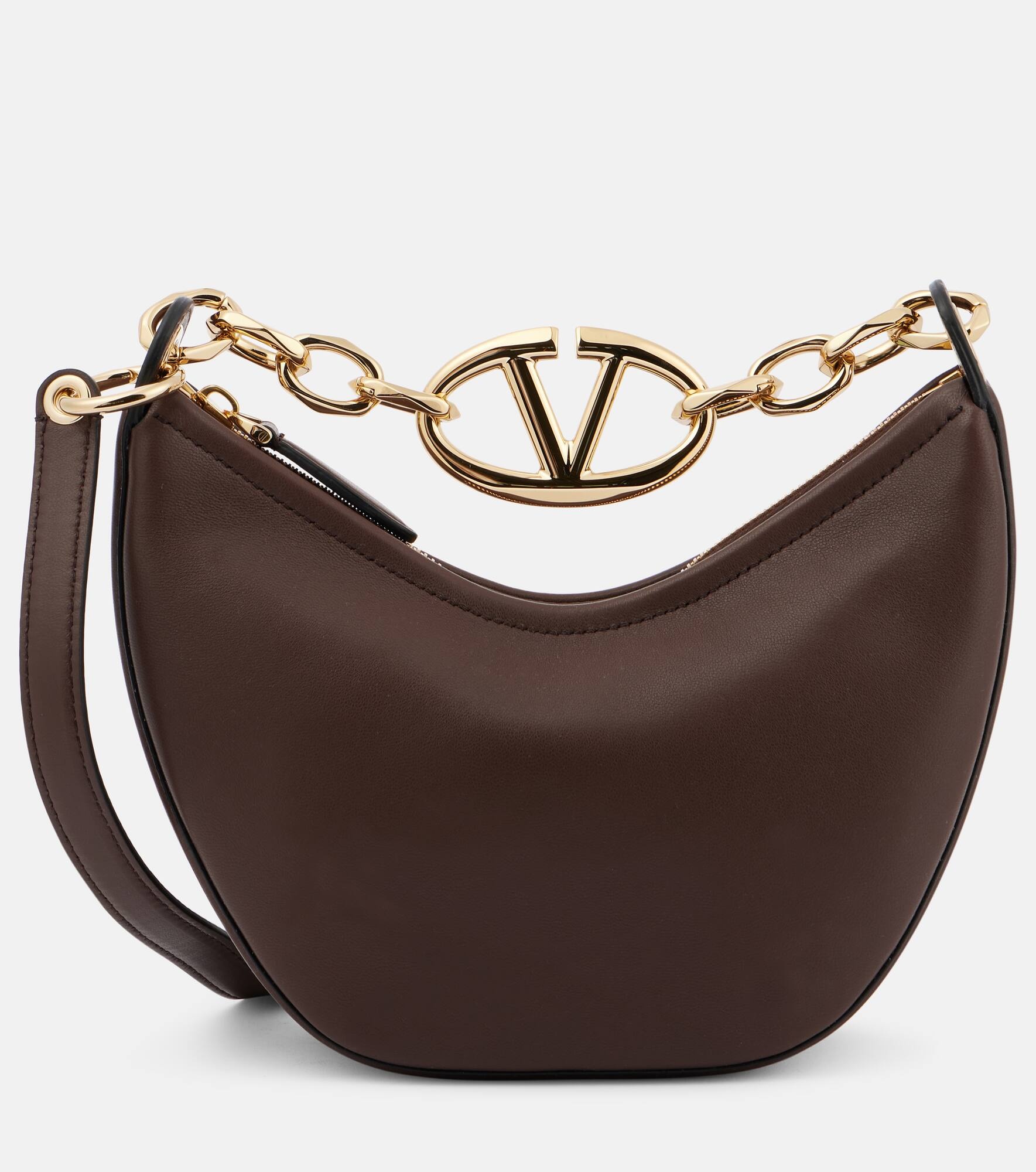 VLogo Moon Mini leather shoulder bag - 1