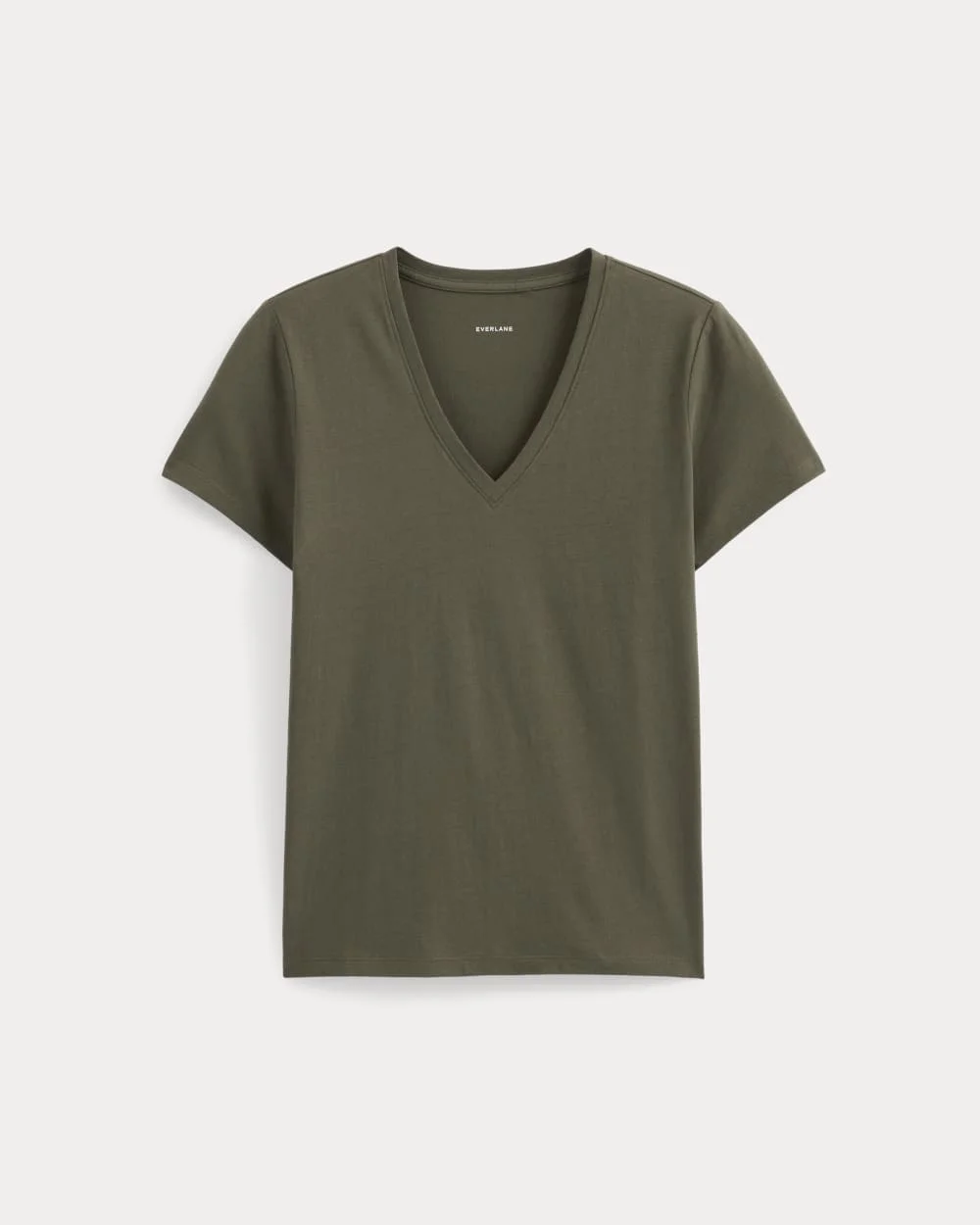 THE SLIM V-NECK TEE IN ESSENTIAL COTTON - 1