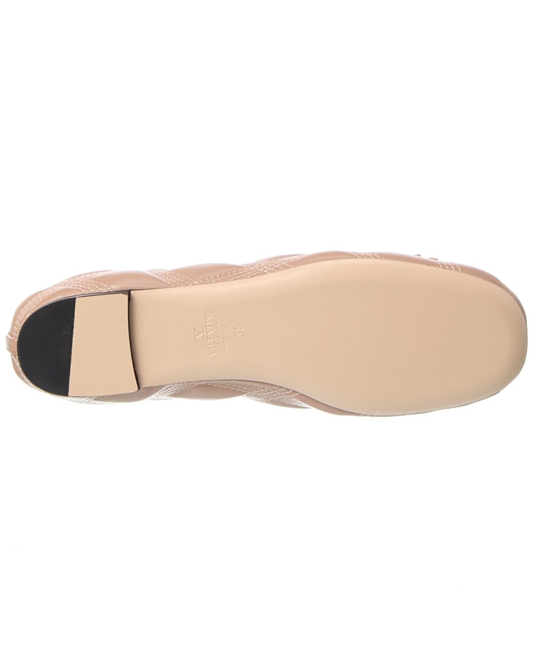 Valentino Bow Quilted Leather Flat - 4