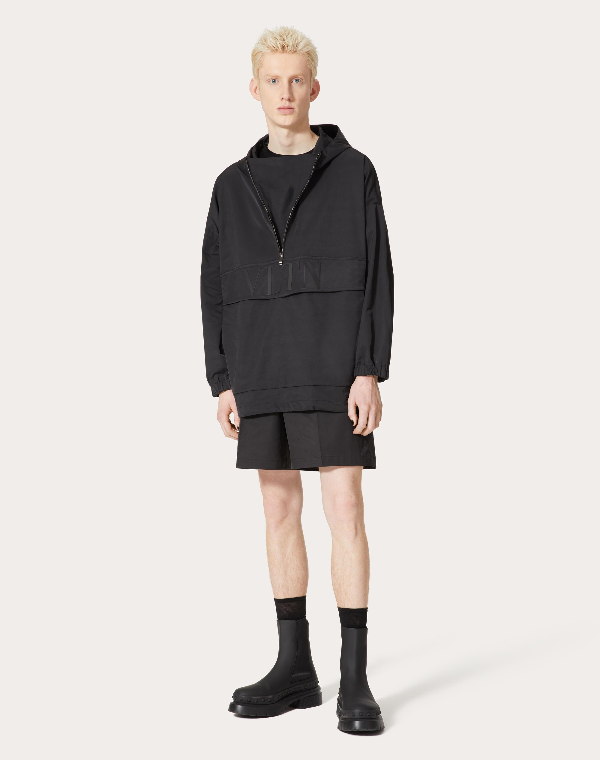 NYLON ANORAK WITH VLTN PRINT - 2