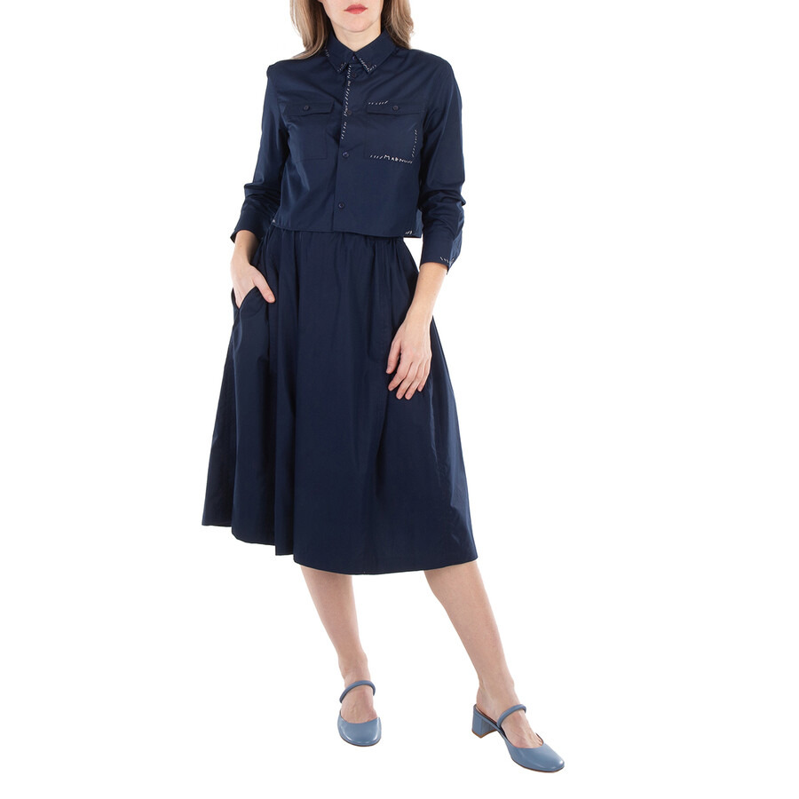 Marni Cropped Shirt With Stitching Details - 2