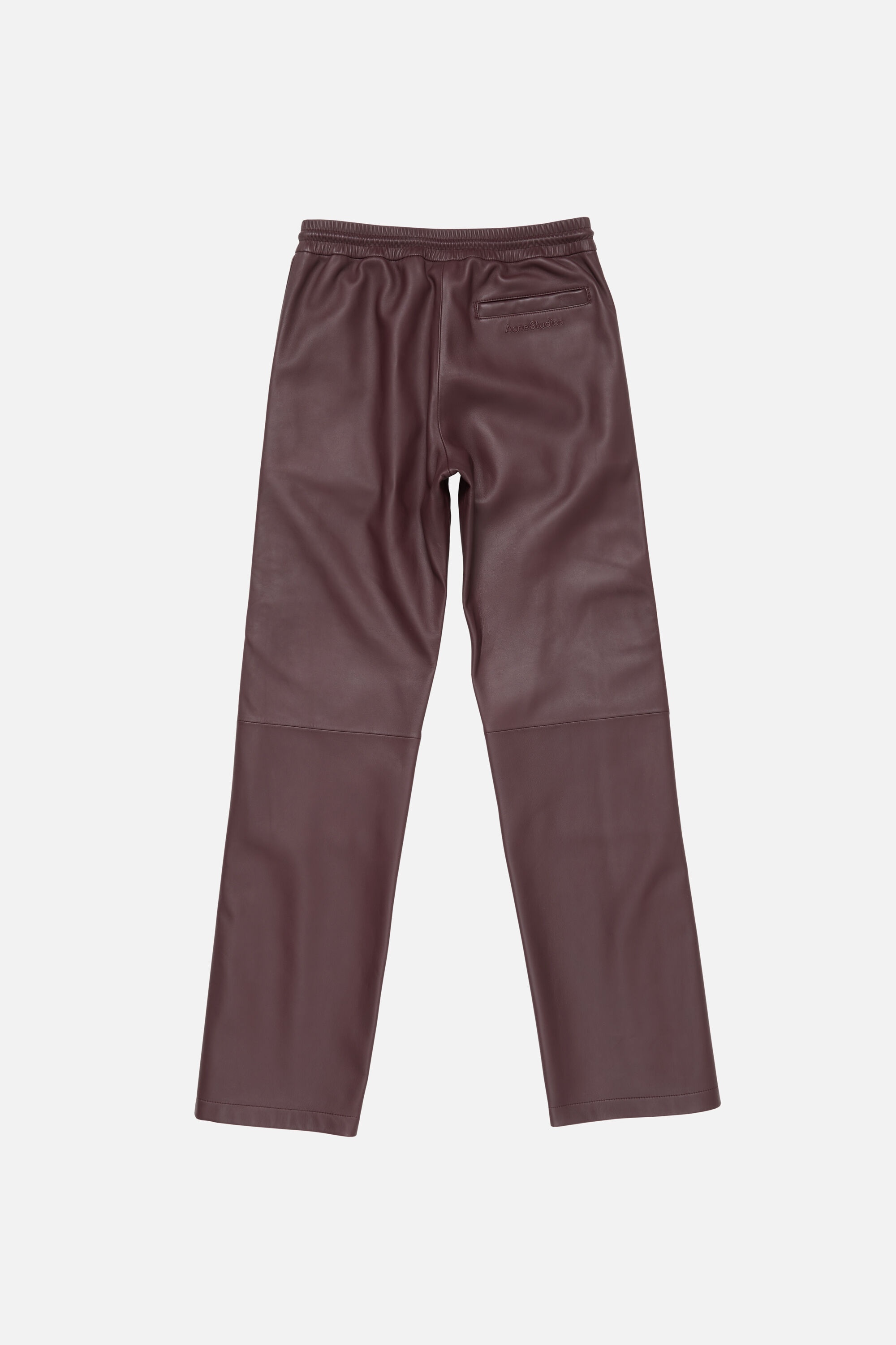 Leather trousers - Burgundy - 7