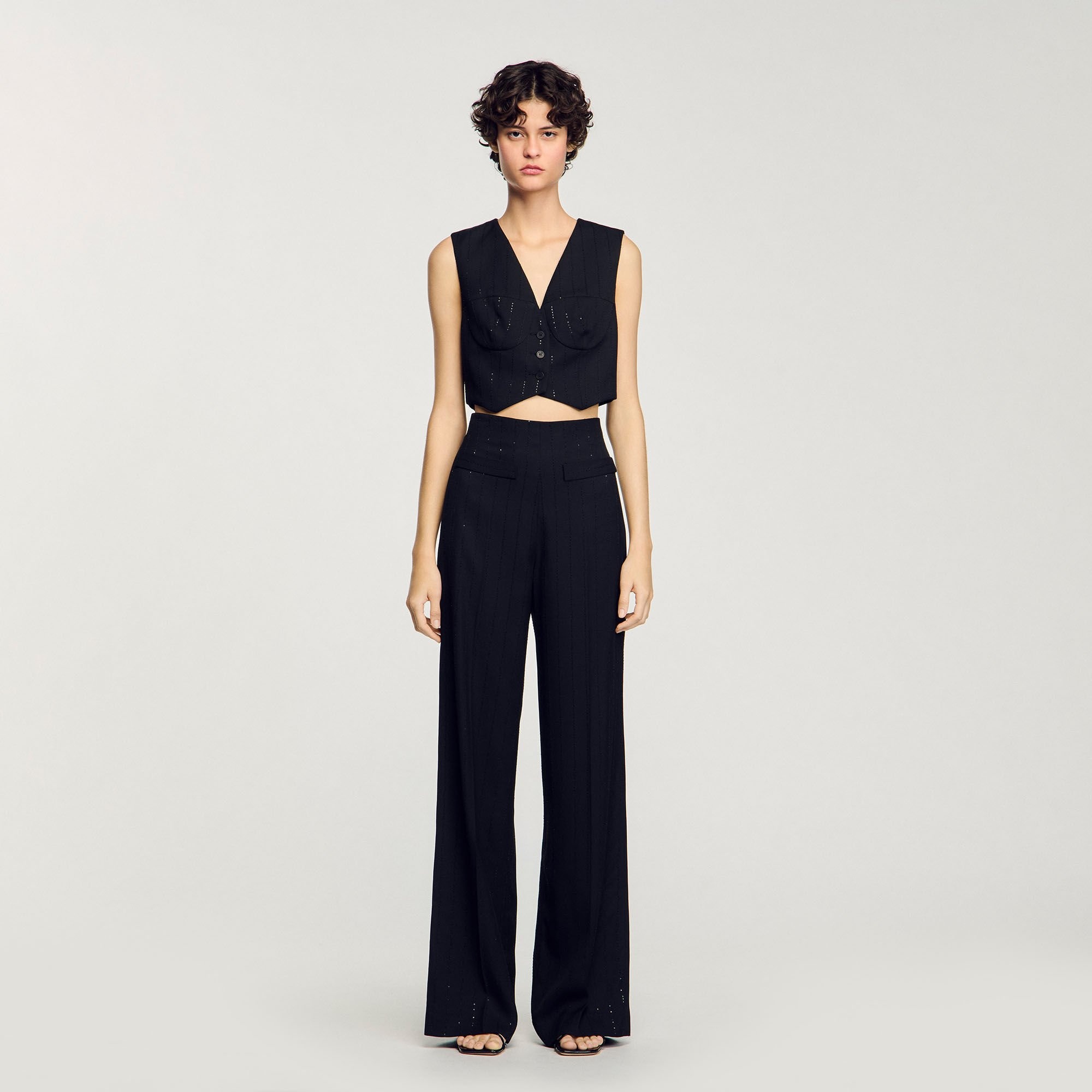 SEQUINNED SUIT TROUSERS - 2