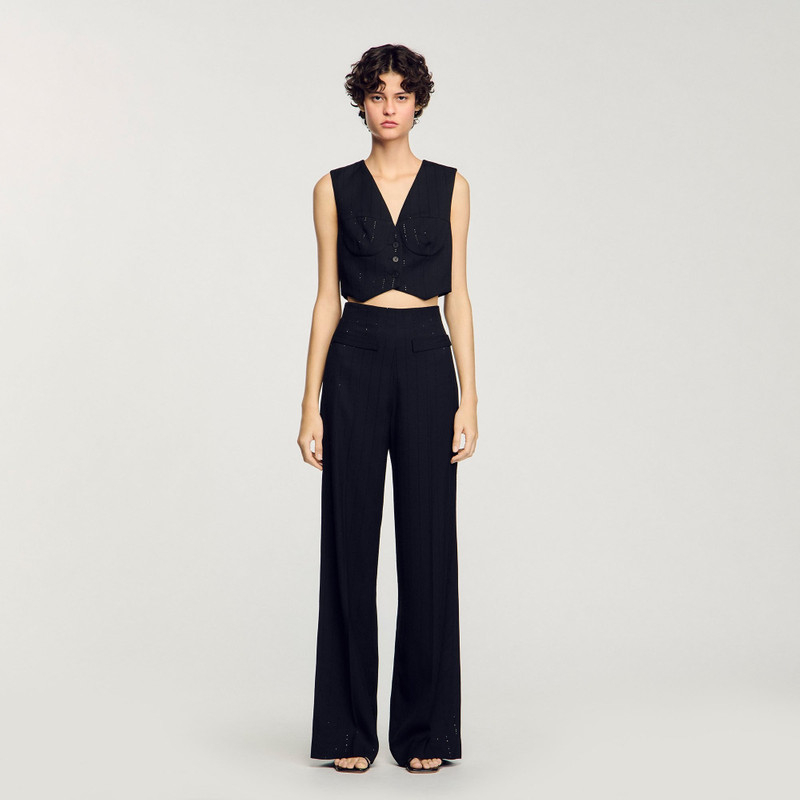 Sandro SEQUINNED SUIT TROUSERS outlook