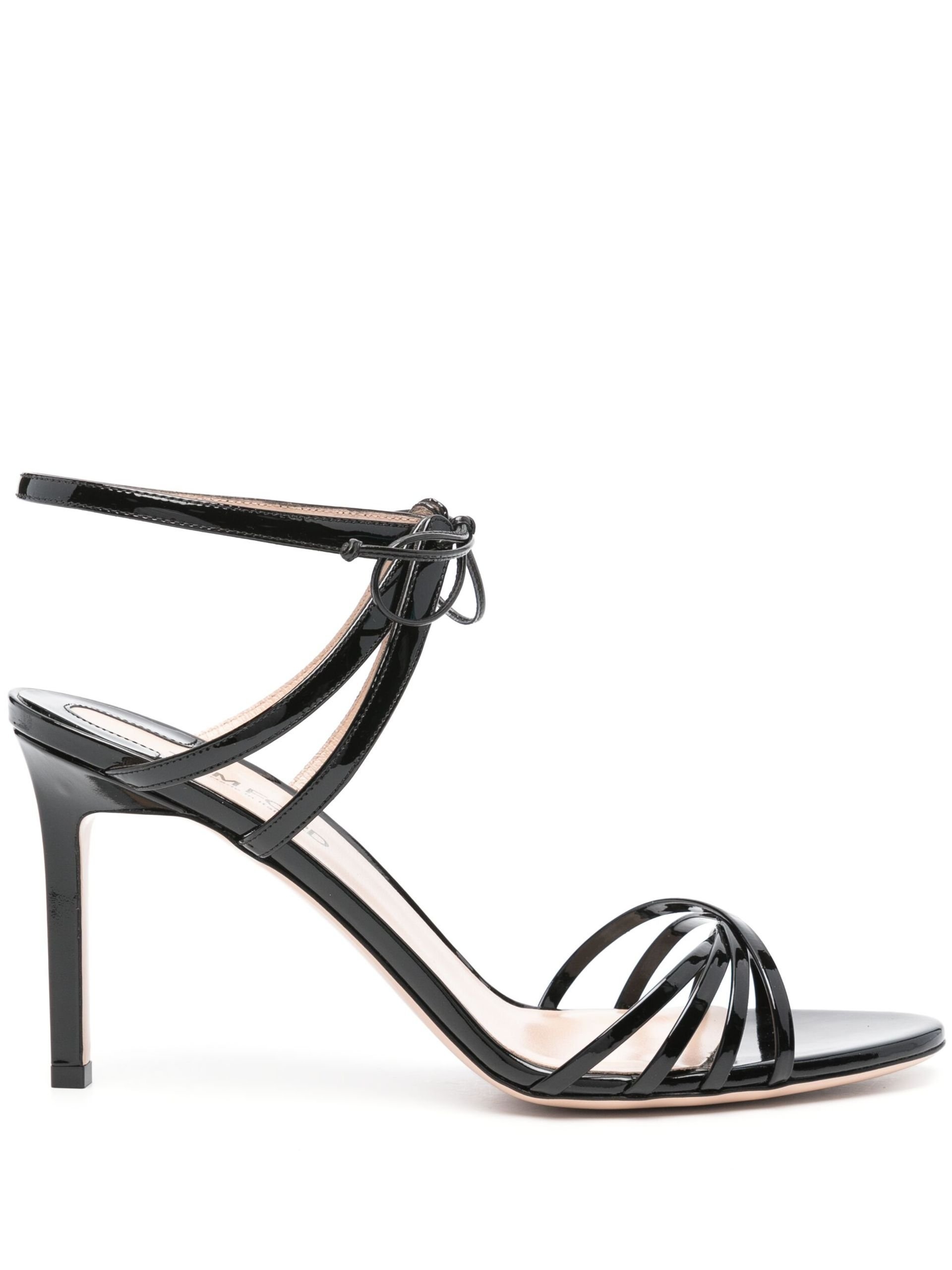 Black 85 Patent Leather Sandals - 1