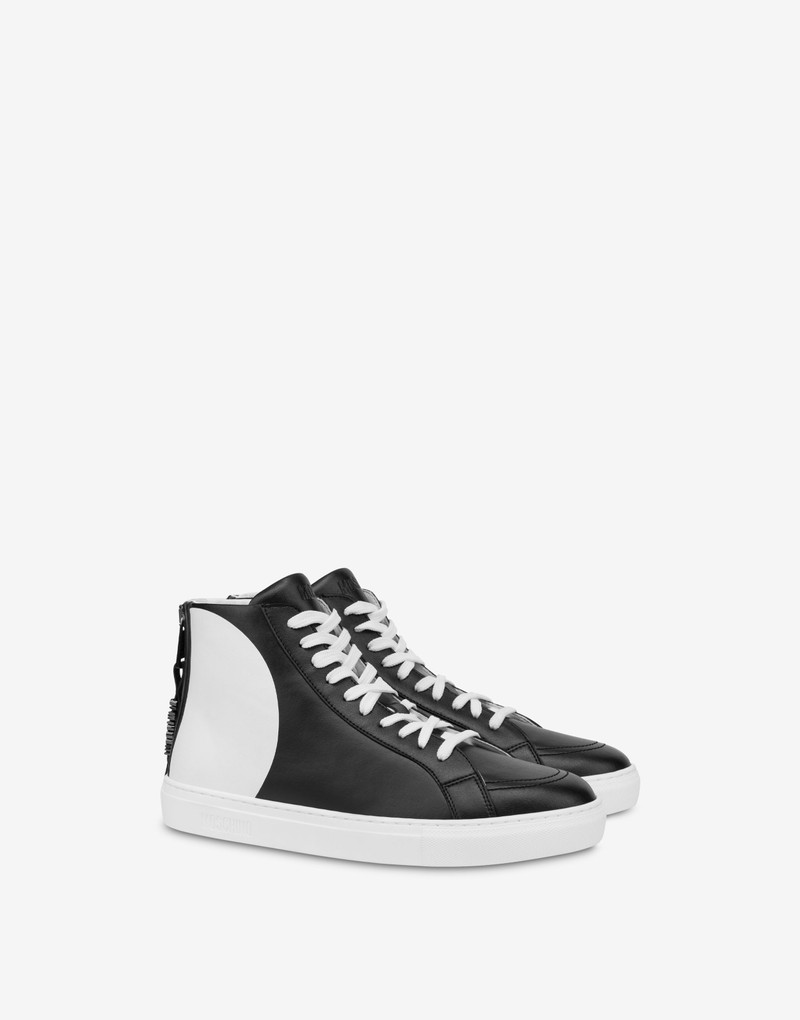 MOSCHINO GRAPHIC HIGH-TOP SNEAKERS 1