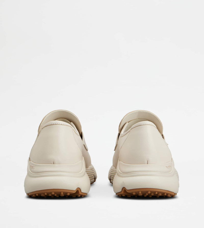 Tod's SPORTY LOAFERS IN LEATHER - OFF WHITE outlook