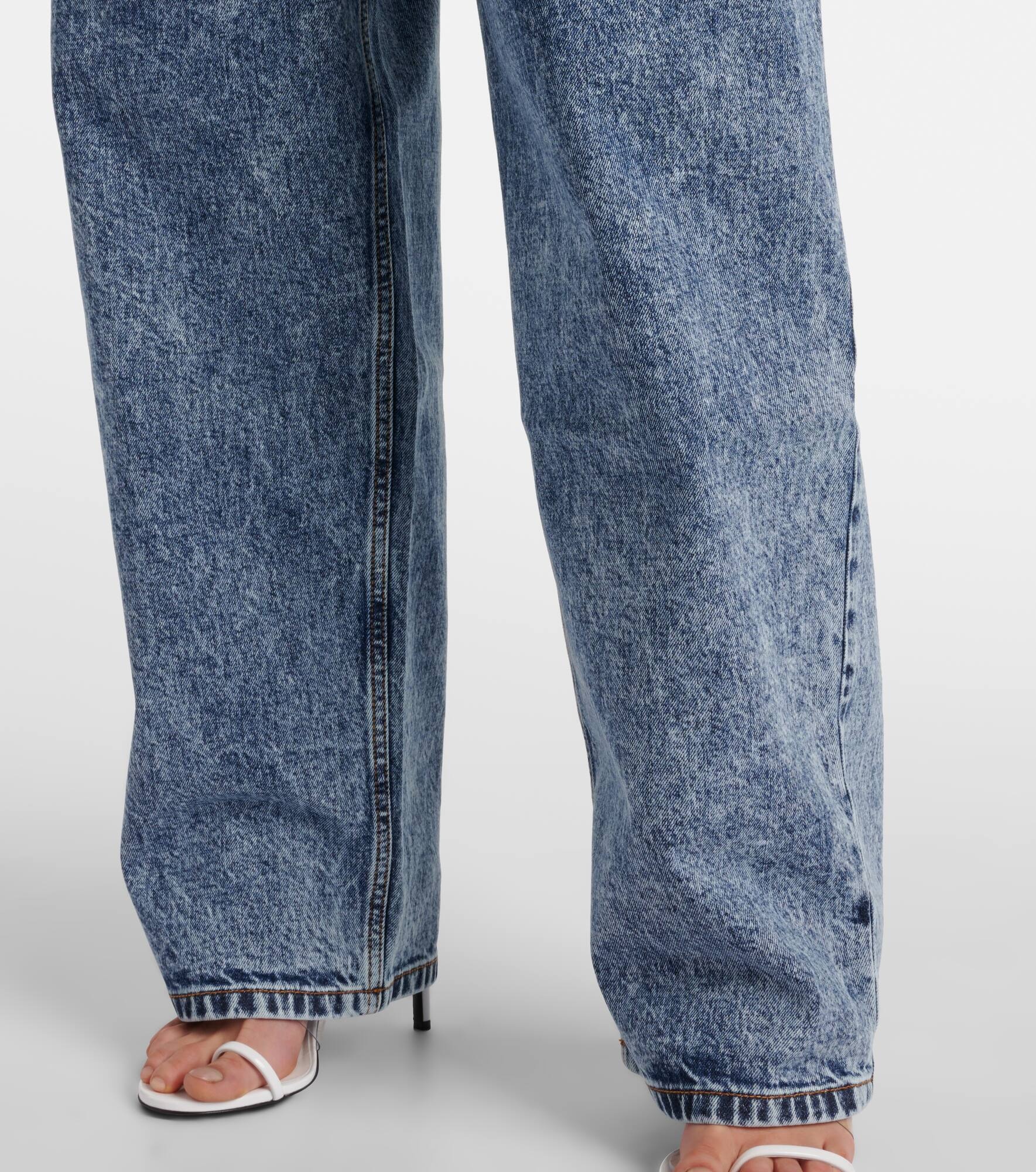 High-rise wide-leg jeans - 5