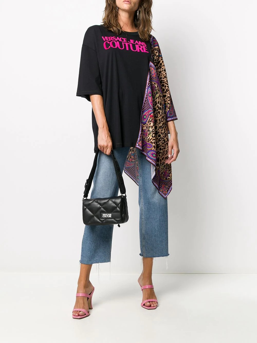 Paisley Leopard-print foulard T-shirt - 2