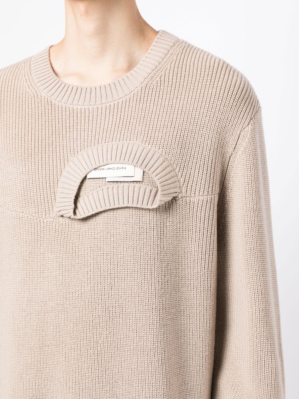 deconstructed cotton jumper - 5