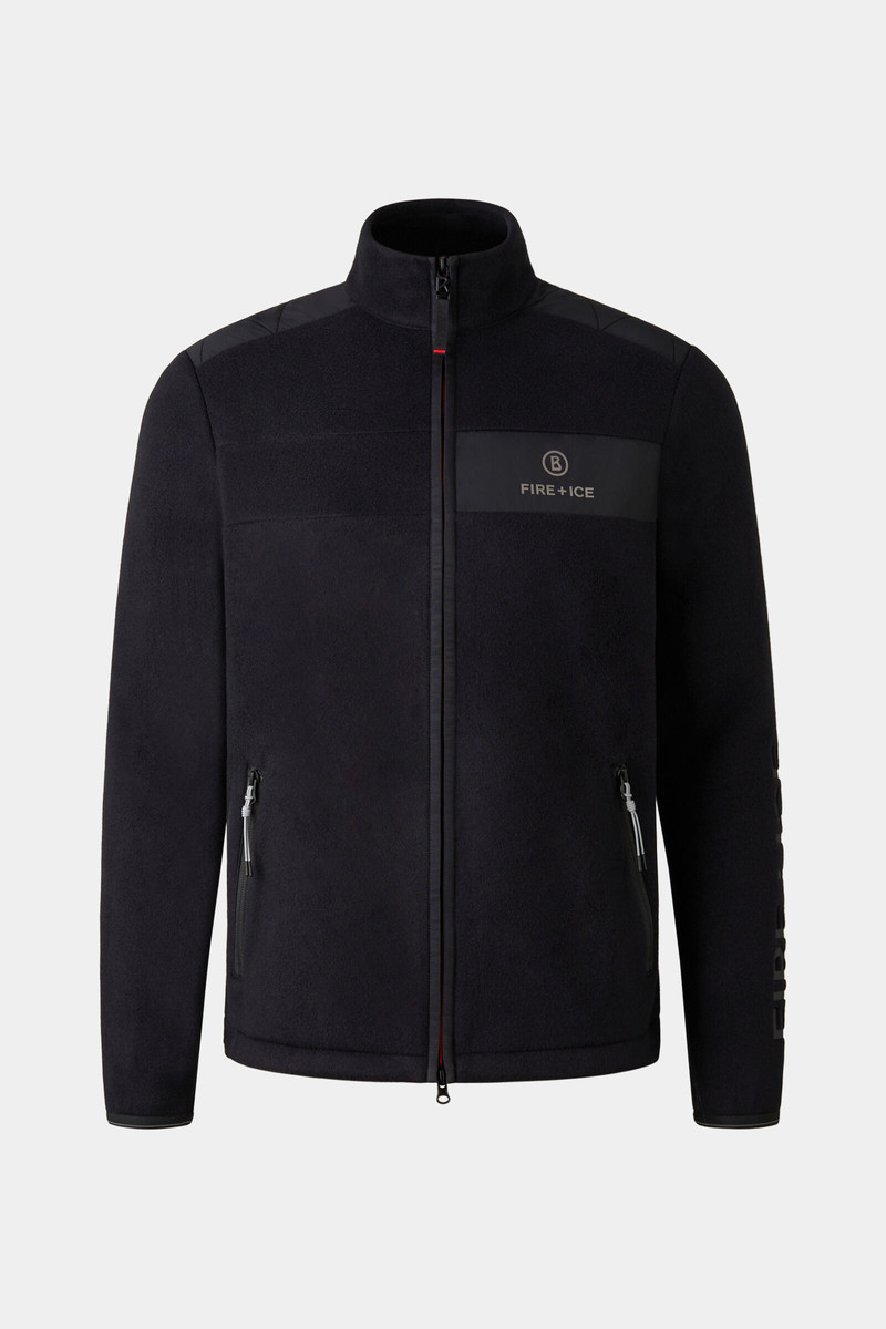 Josh Fleece mid layer in Black 1