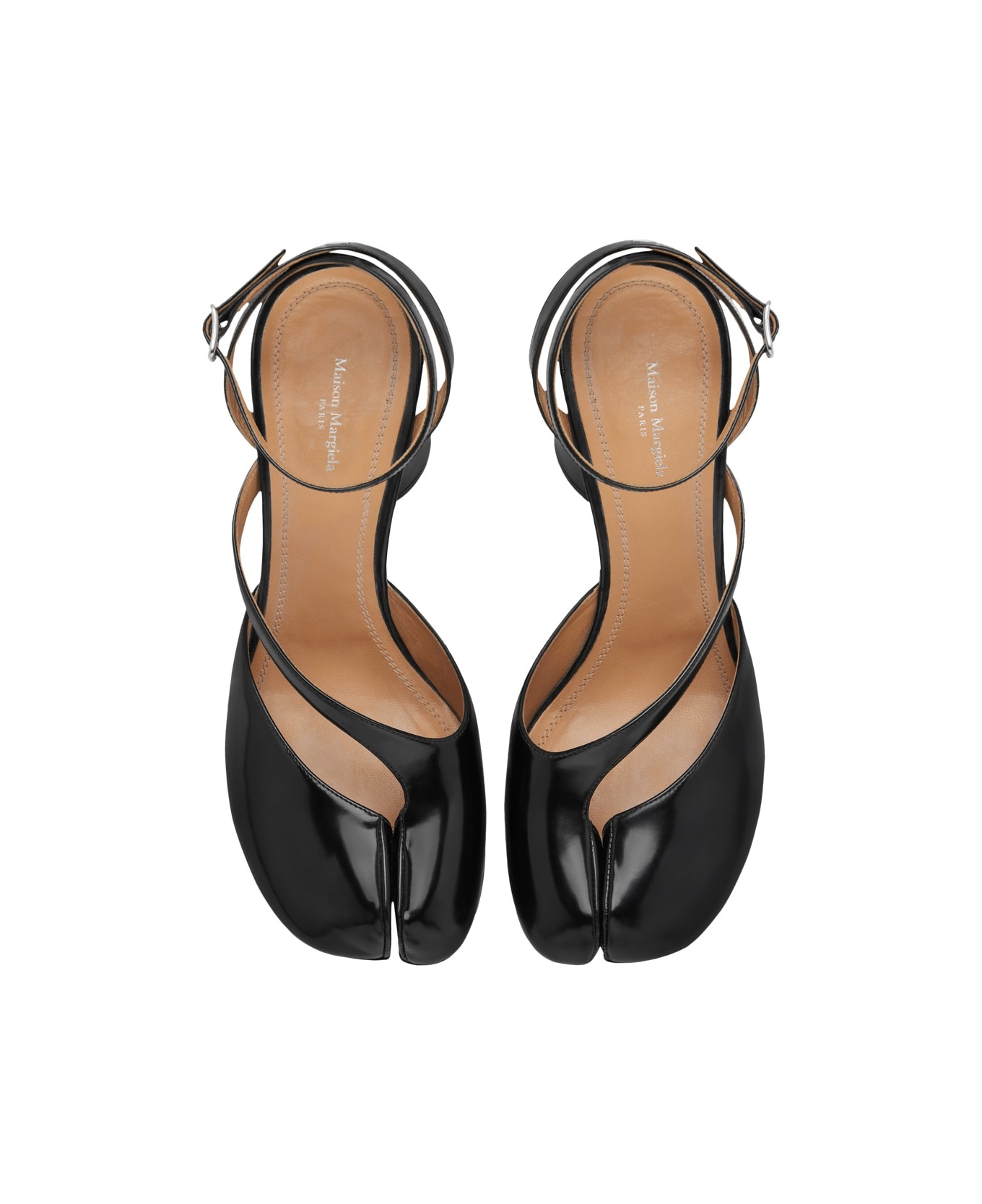 Tabi Sandals In Brushed Leather - 2