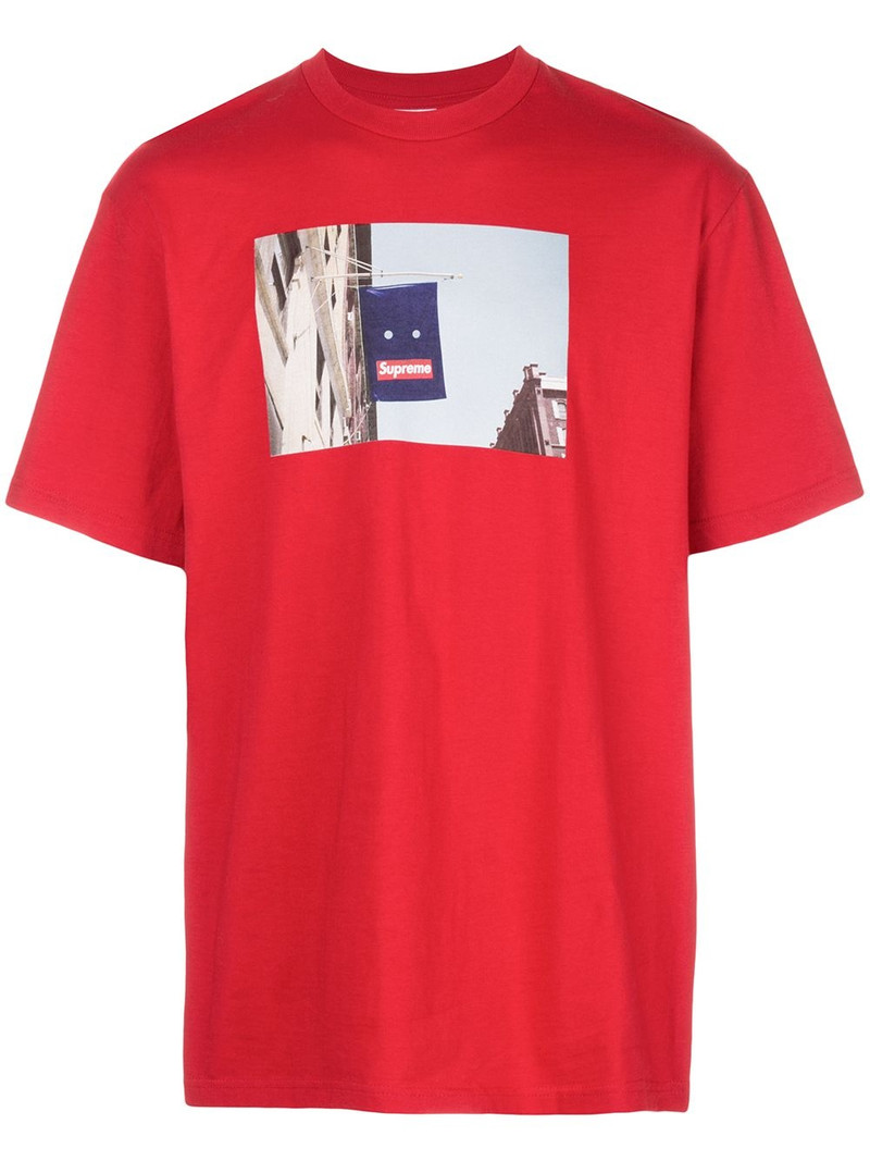 Banner print T-shirt - 1