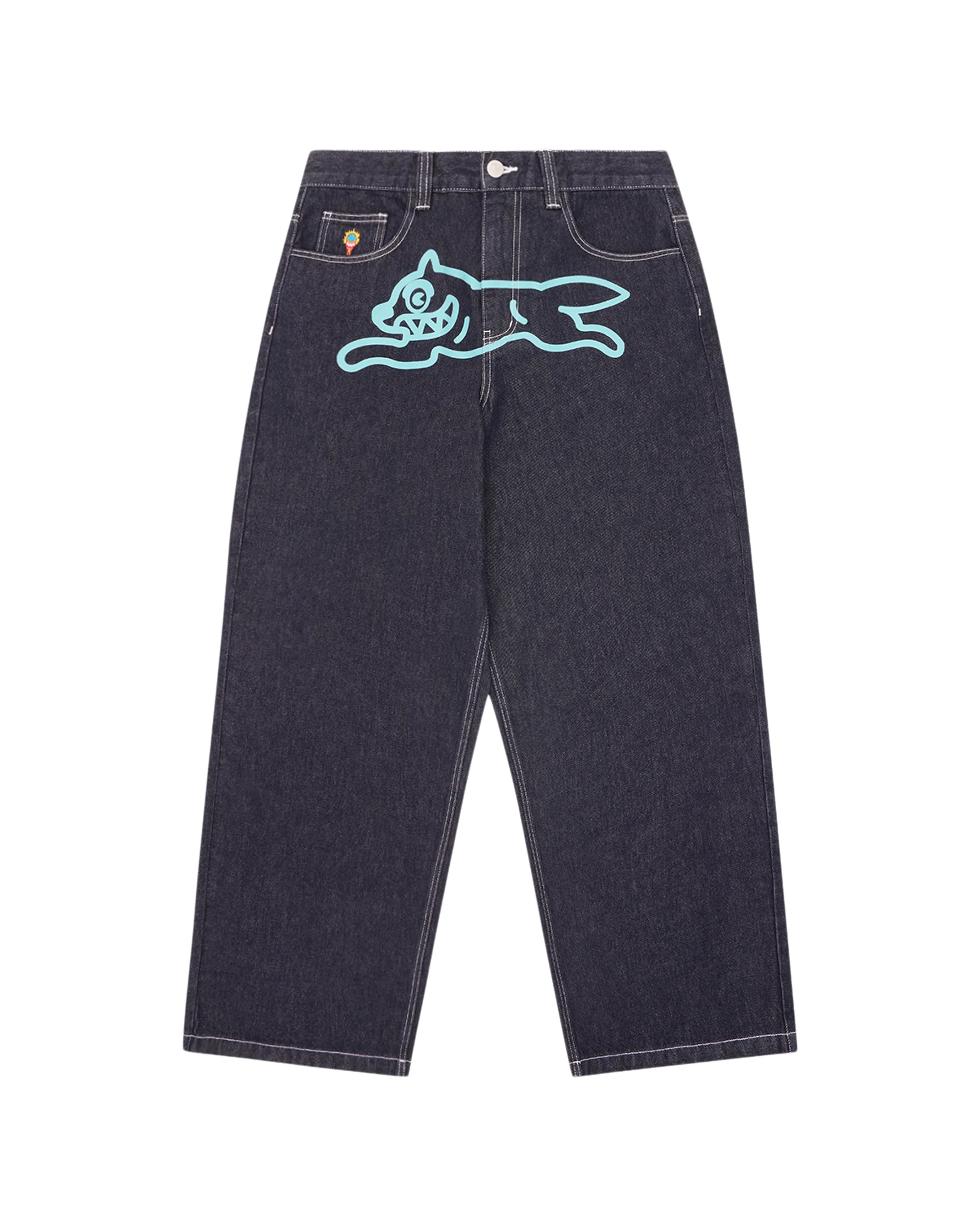 TRIPLE SCOOP RUNNING DOG DENIM PANTS - 1
