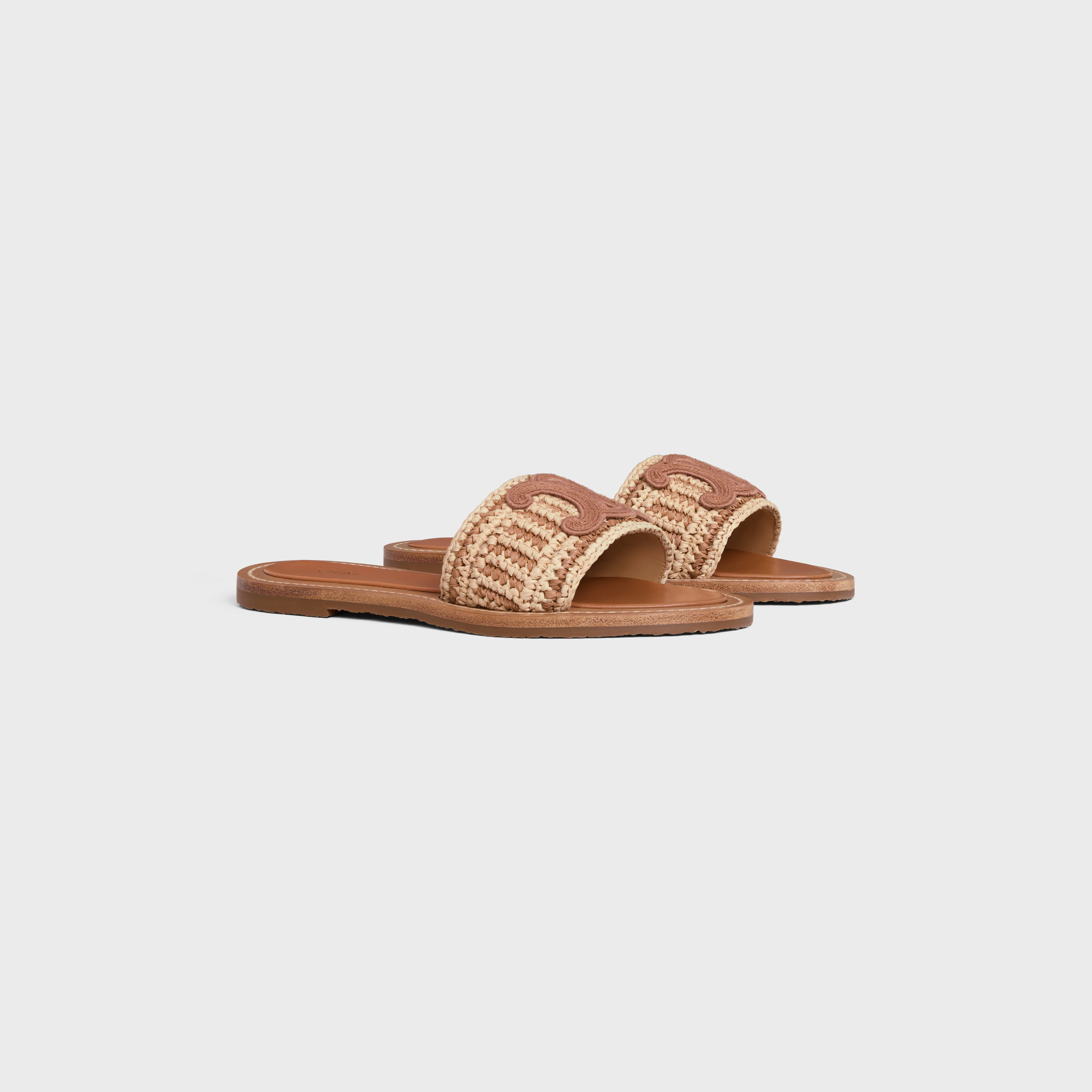 CELINE LYMPIA MULE in RAFFIA - 2