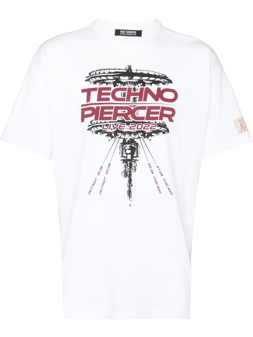 Techno Piercer-print T-shirt - 1