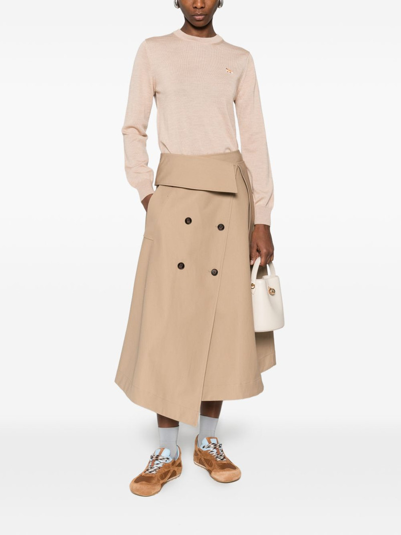 Maison Kitsuné fox crewneck sweater outlook