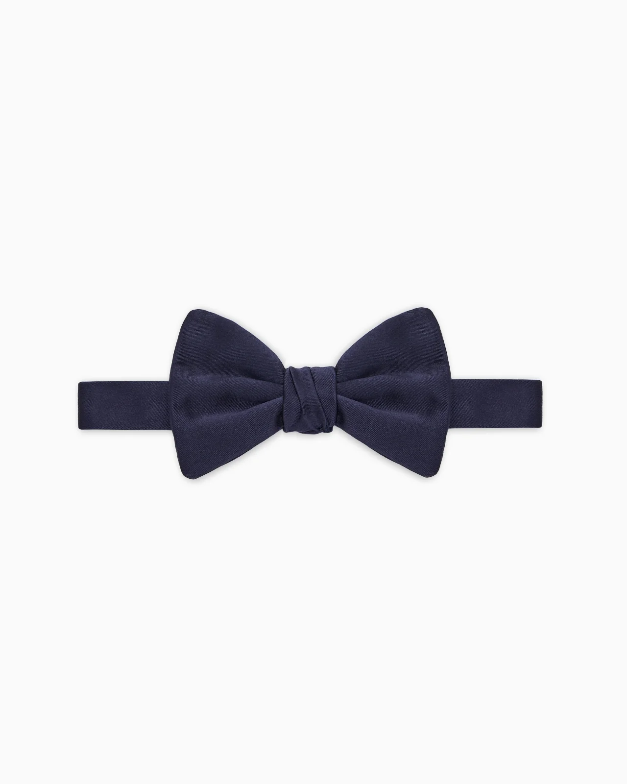 Pure silk knotted bow tie - 1