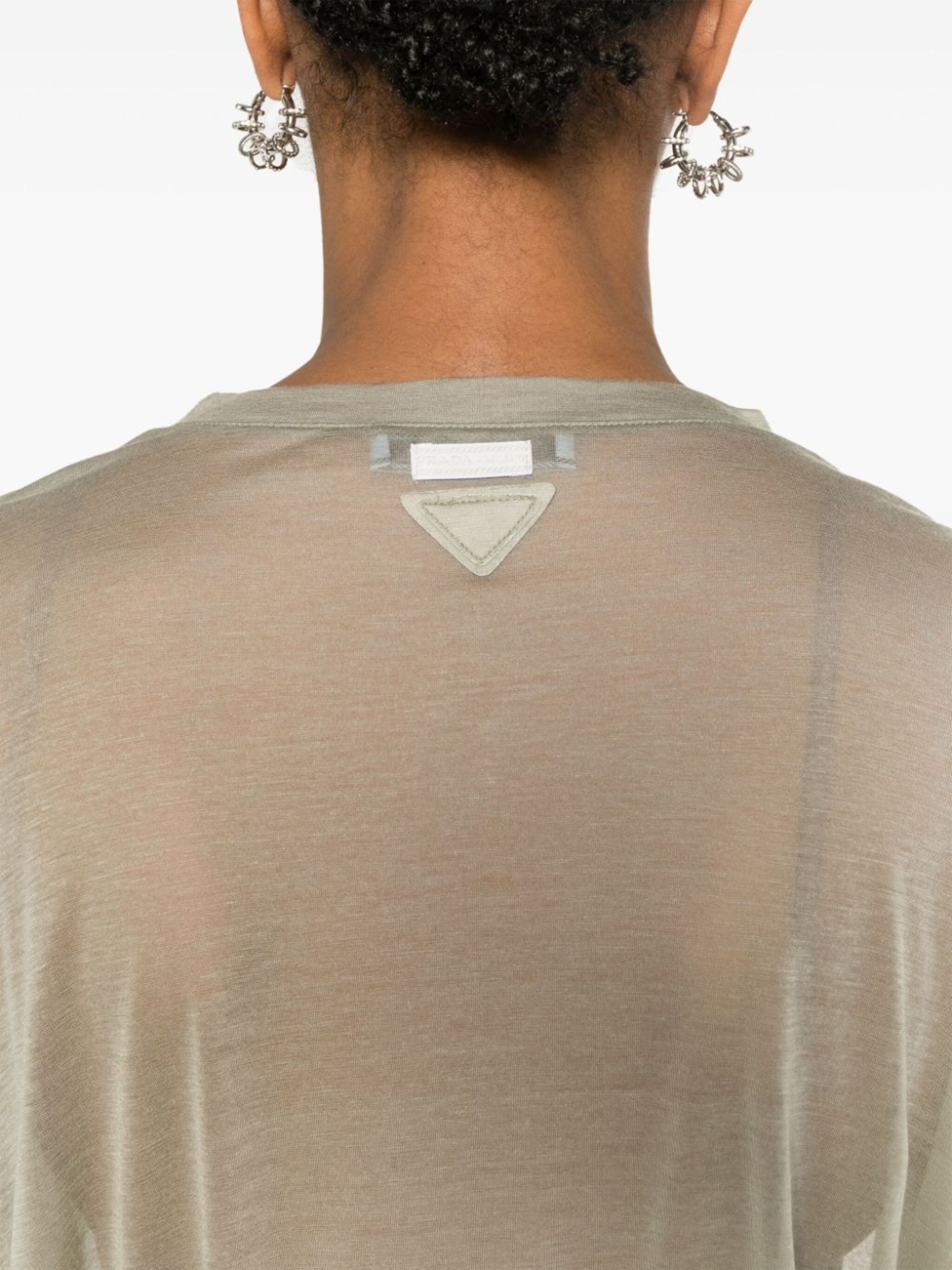 semi-sheer T-shirt - 5