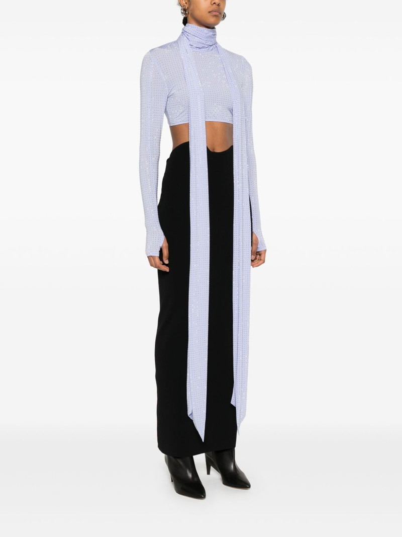 long-sleeve scarf crop top 3