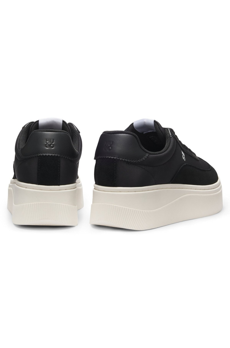 HUGO PLATFORM SNEAKERS WITH SUEDE TRIMS AND COMFORT INSOLE outlook