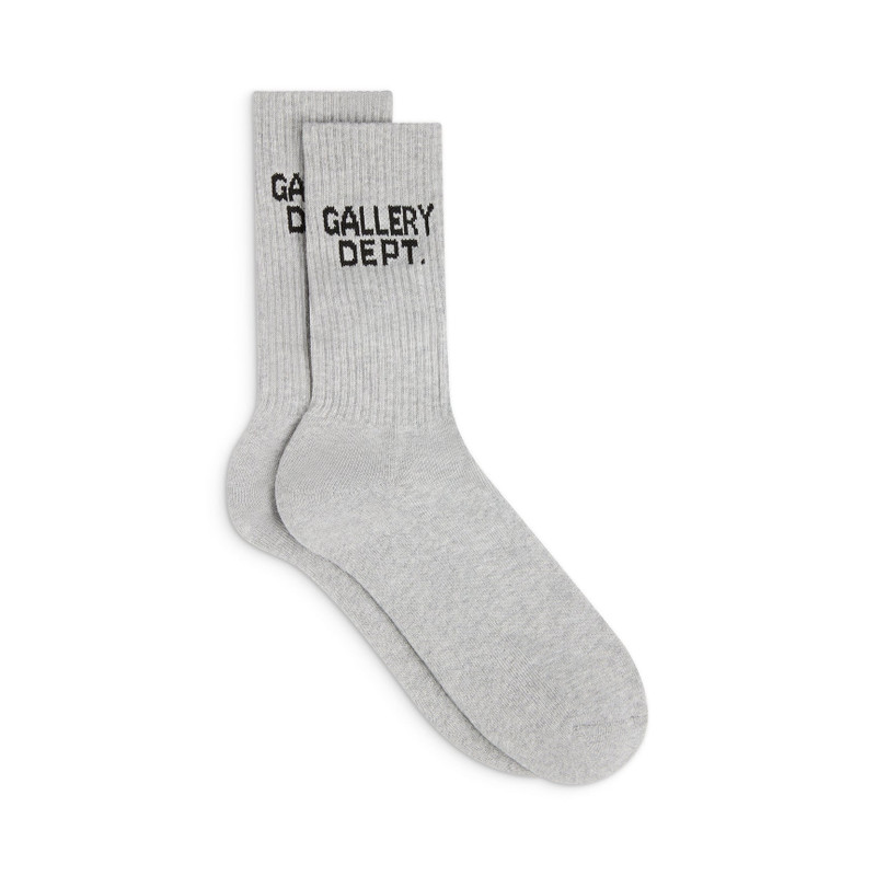 CLEAN HEATHER GREY SOCKS 1