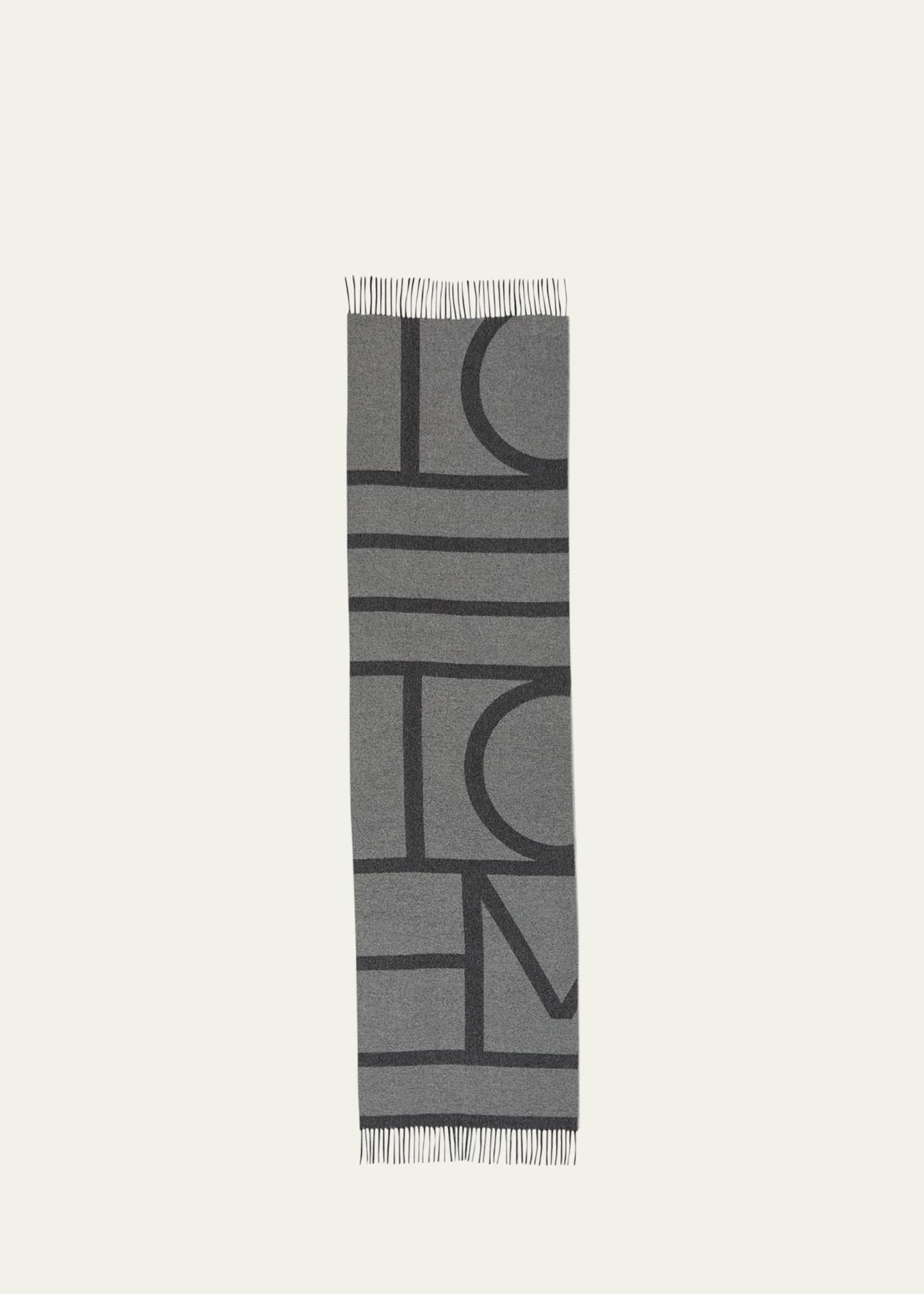 Monogram Jacquard Wool Scarf - 1