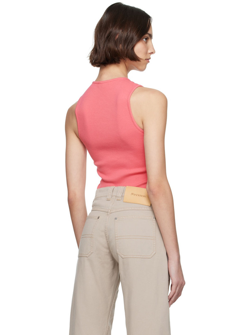 Pink Buttoned Tank Top 3