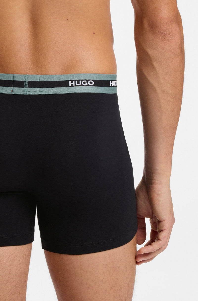 THREE-PACK OF STRETCH-COTTON BOXER BRIEFS WITH LOGOS 5