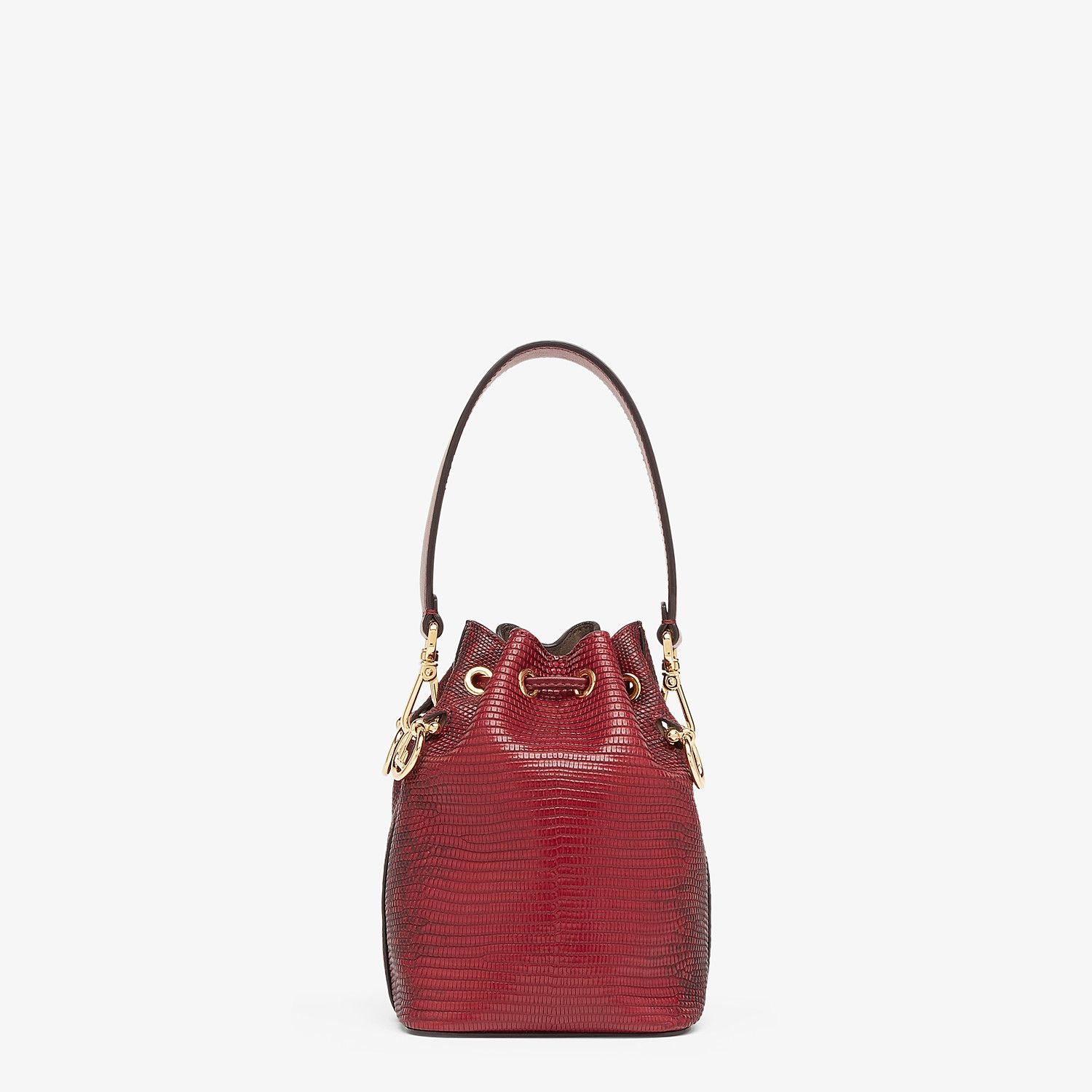 Red lizard skin mini-bag - 3