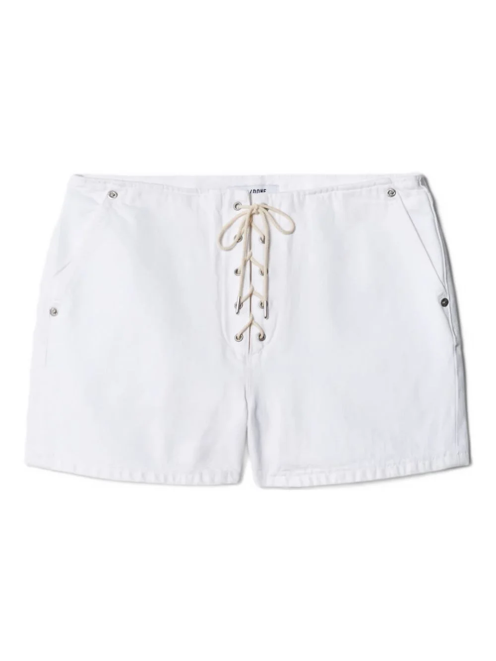 The Boardwalk lace-up denim shorts - 1