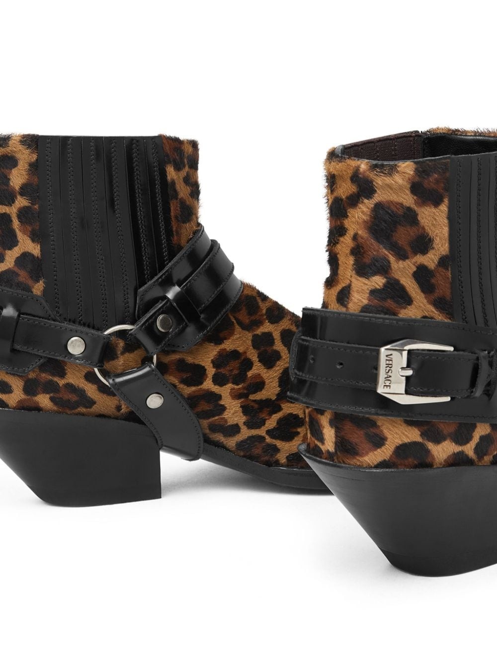 50mm Texano leopard-print ankle boots - 5