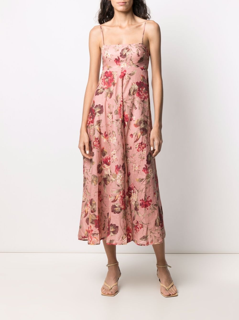 floral-print midi dress - 6