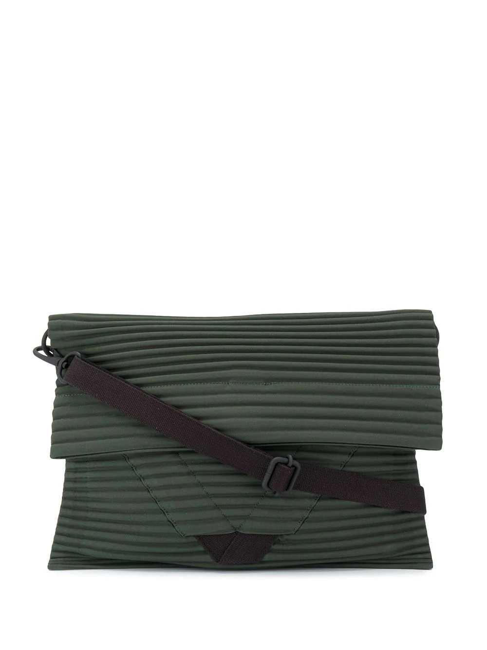 pleat detail messenger bag - 1